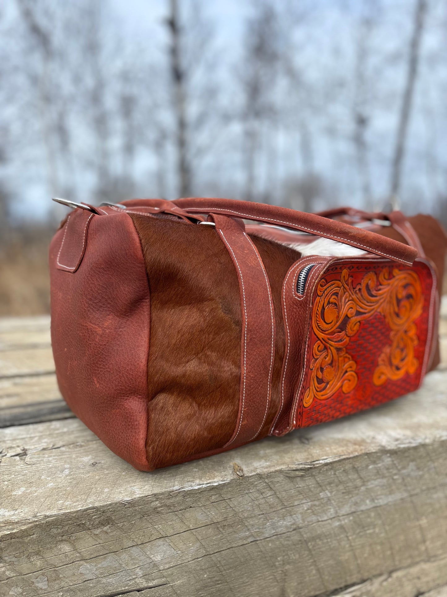 Cowhide leather bag