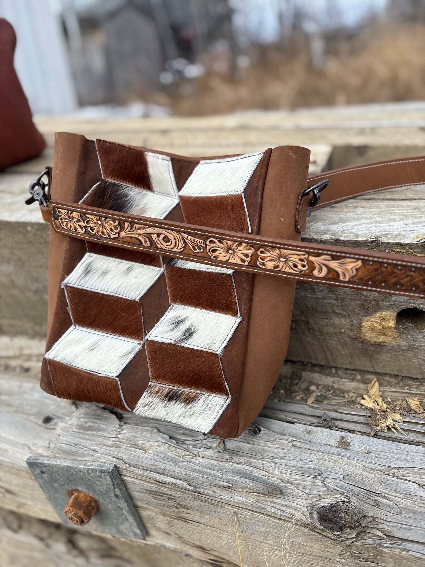 Cowhide Tote bag