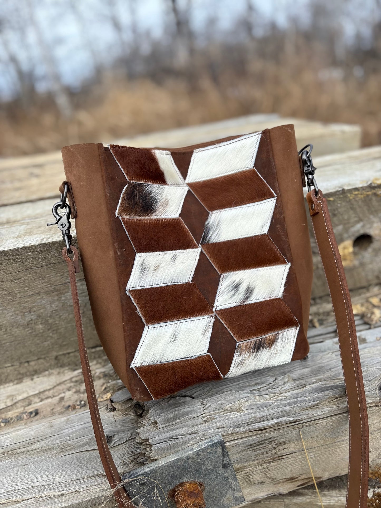 Cowhide Tote bag