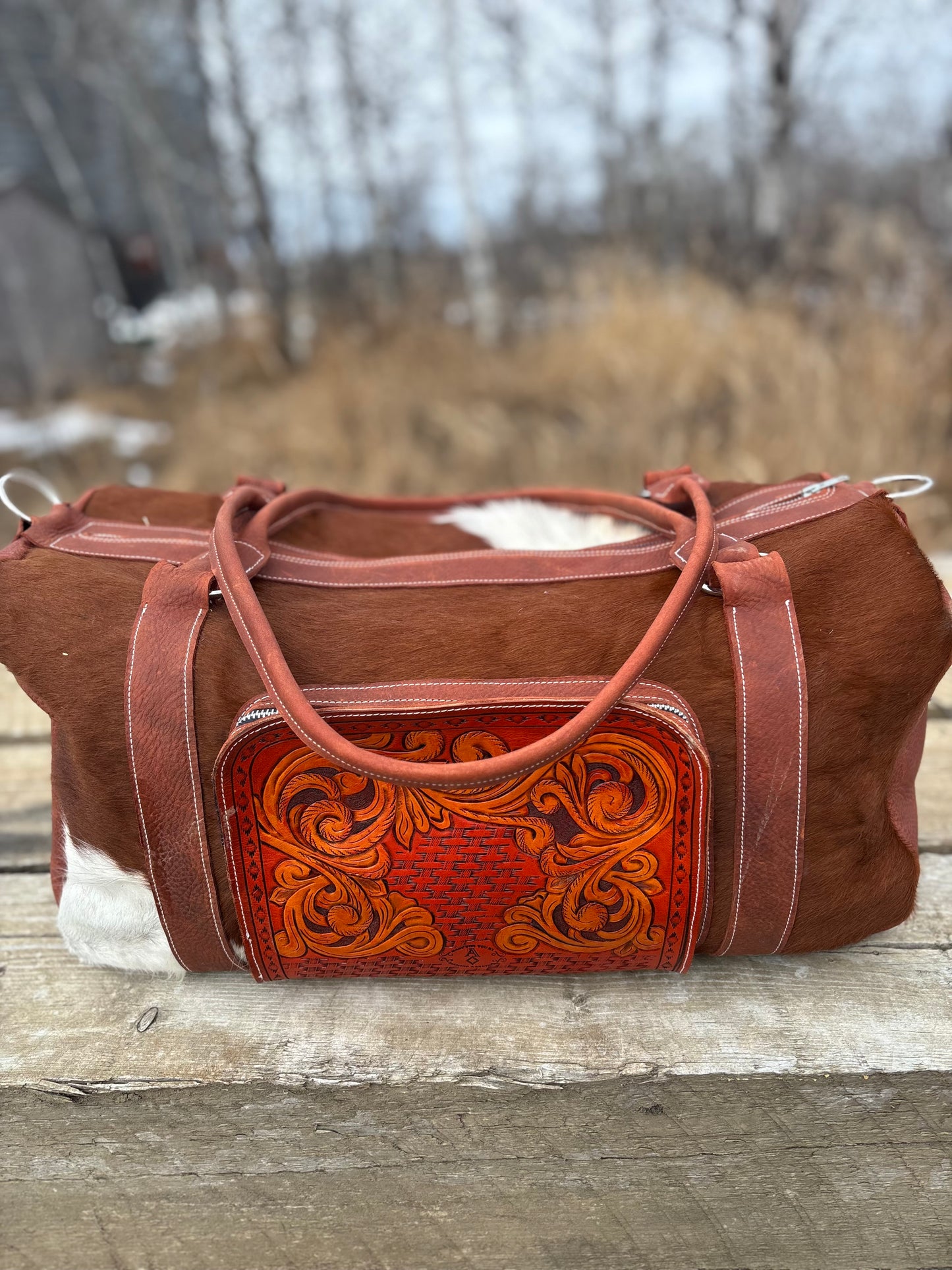 Cowhide leather bag