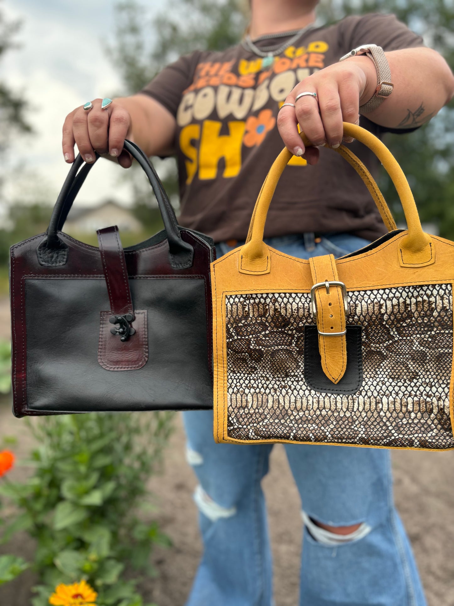 Yellow snake skin