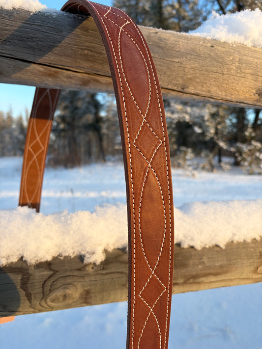 Brown Boot Stitch Belt