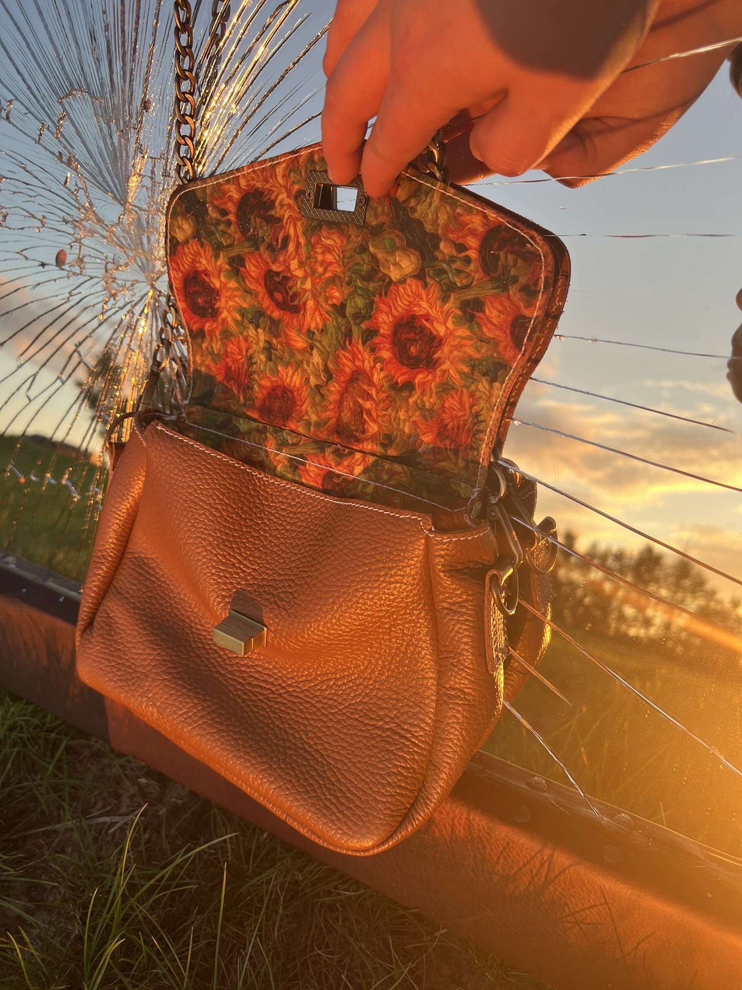 Sunflower purse