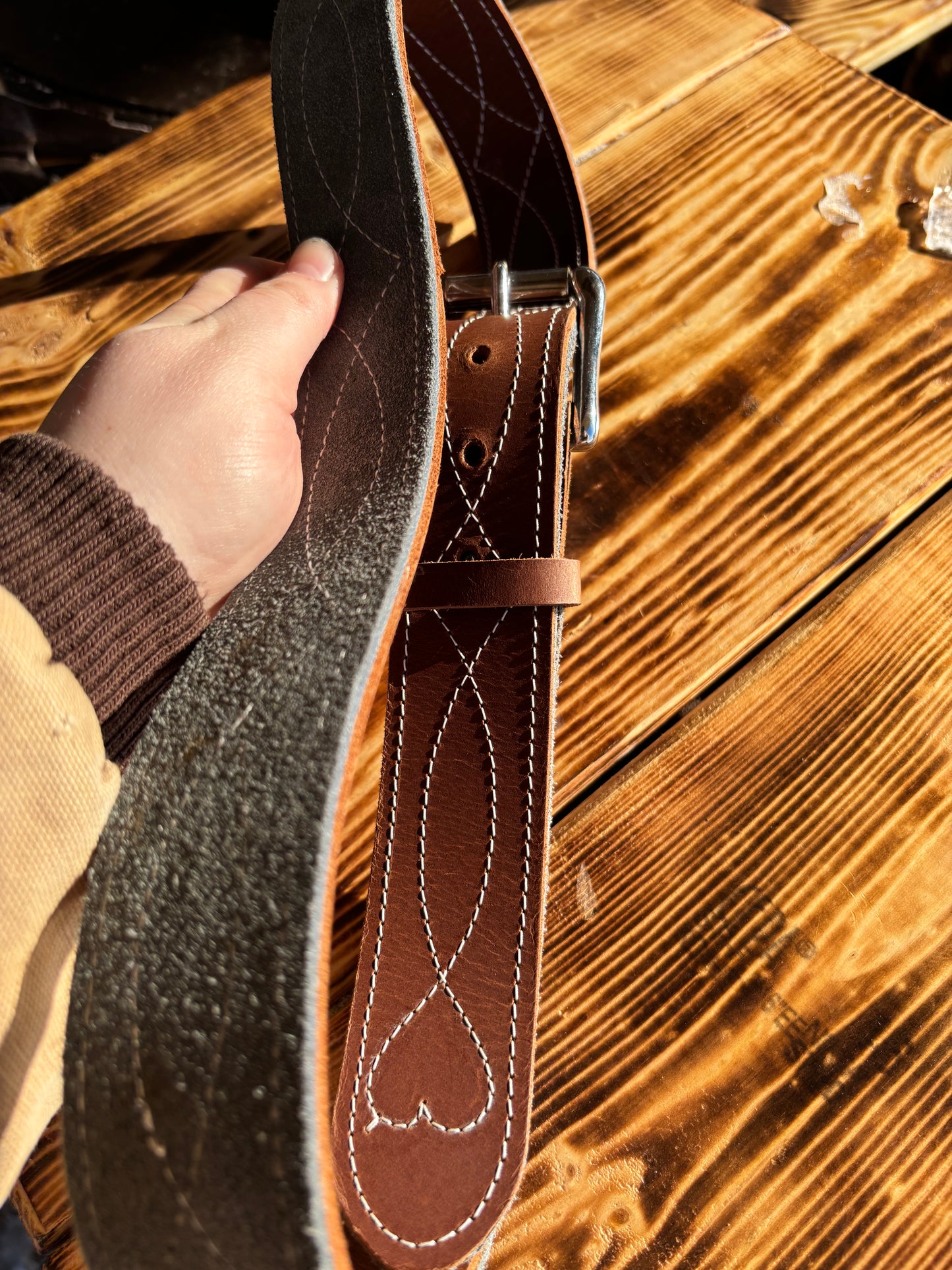 Boot stitch belt