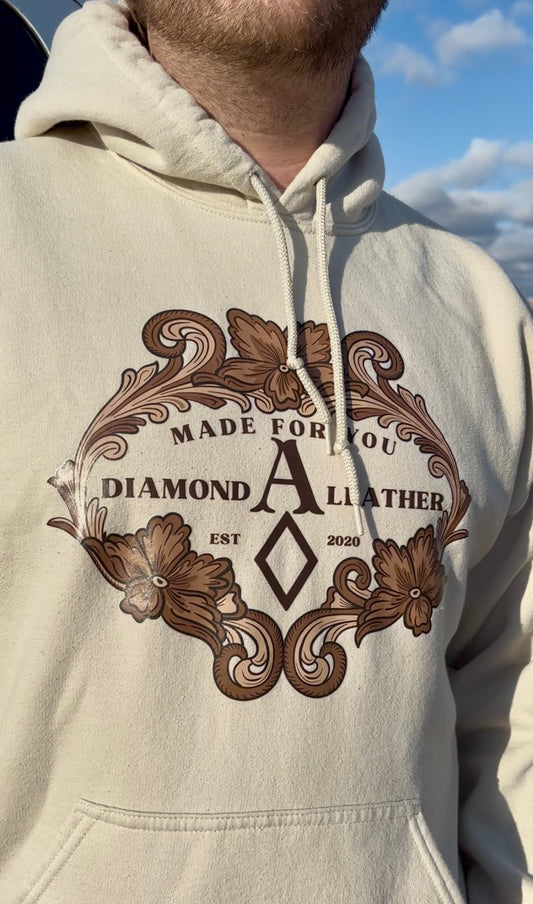 Hoodie Diamond A Leather